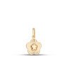Pingente Flor 13mm Centro Abaulado Borda Diamantada - 00 - 13mm x 23mm - 0.93gr