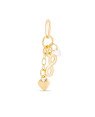 Pingente Cacho c/ Infinito 10mm/Coracao Macico/Zirconia - 00 - 7mm x 28mm - 0.71gr