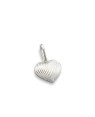 Pingente AG Coracao 10mm Ondas - G3 - 11mm x 18mm - 0.75gr