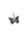 Pingente AG Borboleta 15mm c/ Detalhes p/ Resina  - G3 - 15mm x 17mm - 0.96gr