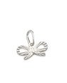 Pingente AG Laco Vazado Diamantado 15mm  - G5 - 16mm x 15mm - 0.48gr