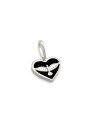 Pingente AG Coracao 12mm c/ Espirito Santo p/ Resina  - G5 - 12mm x 20mm - 0.72gr