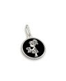 Pingente AG Redondo 15mm Menina c/ Cachorro c/ Resina  - G3 - 15mm x 23mm - 1.30gr
