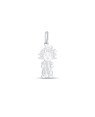 Pingente AG Menina 20mm - G1 - 12mm x 28mm - 1.17gr