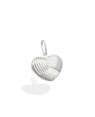 Pingente AG Coracao 16X13mm Onda Invertida - G1 - 16mm x 21mm - 1.19gr