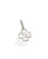 Pingente AG Trevo Coracao Vazado 9mm  - G5 - 9mm x 16mm - 0.32gr