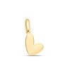 Pingente Coracao Irregular 10mm Macico - 00 - 12mm x 18mm - 0.40gr