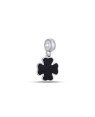 Pingente AG Berloque Trevo 12mm p/ Resina (Riscado Verso) - G3 - 12mm x 24mm - 1.41gr
