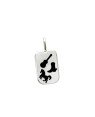 Pingente AG Placa 20mm Sertanejo - G3 - 13mm x 26mm - 1.76gr