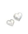 Pingente AG Passante Coracao Liso Abaulado 10mm  - G5 - 11mm x 10mm - 0.68gr
