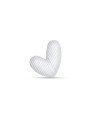 Pingente AG Passante Coracao Irregular 8mm Onda - G5 - 9mm x 8mm - 0.28gr