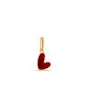 Pingente Coracao Irregular 8mm p/ Resina - 00 - 11mm x 17mm - 0.40gr