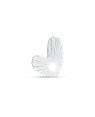 Pingente AG Passante Coracao Irregular 10mm Diamantado - G5 - 10mm x 11mm - 0.45gr