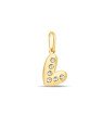 Pingente Coracao irregular 10mm p/ Pedra - 00 - 12mm x 18mm - 0.40gr