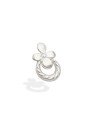 Pingente AG Passante Flor Lisa c/ Corda 15mm  - G3 - 10mm x 15mm - 0.54gr