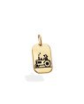 Pingente Placa 20mm Trator c/ Resina  - 00 - 13mm x 26mm - 1.54gr