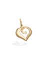 Pingente Coracao Vazado Liso e Onda - 00 - 14mm x 21mm - 0.62gr