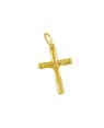 Pingente Cruz Estam. Cristio s/ Rodio - 00 - 18mm x 35mm - 1.19gr