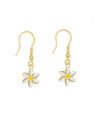 Brinco Gancho com Margarida - 00 - 9mm x 23mm - 0.90gr