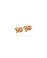 Brinco Margarida Mini c/ Resina - 00 - 8mm x 8mm - 0.74gr
