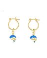 Brinco Argola com Baleinha Resina - 00 - 12mm x 25mm - 1.37gr