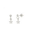 Brinco Mini Estrela Dupla - G3 - 6mm x 13mm - 1.11gr