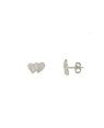 Brinco Dois Coracoes - G5 - 8mm x 5mm - 0.67gr