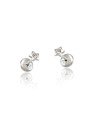 Brinco Estrela com Pedra no Centro - G5 - 4mm x 4mm - 0.48gr