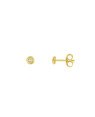 Brinco Redondo com Pedra - 00 - 4mm x 4mm - 0.50gr