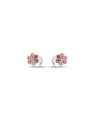 Brinco Flor com Sete Pedras Cristal - G5 - 6mm x 6mm - 0.82gr