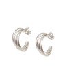 Brinco AG Pino Meia Argola Entrelacada Media   - G1 - 15mm x 19mm - 2.55gr