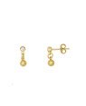 Brinco Copinho Usinado com Bolinha - 00 - 4mm x 12mm - 1.20gr