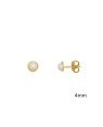 Brinco Perola Cabuchao - 00 - 4mm x 4mm - 0.68gr