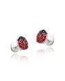 Brinco Prata TP Joaninha - G6 - 8mm x 15mm - 1.11gr