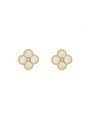 Brinco Fundicao - 8 Zirconia - 4 Redondo - 00 - 10mm x 10mm - 3.05gr