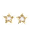 Brinco Fundicao - 62 Zirconia - Estrela Meio Pedra 20mm - 00 - 20mm x 20mm - 6.76gr