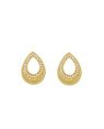 Brinco Fundicao - 50 Zirconia - Gota Vaz Borda Lisa Centro 16mm - 00 - 12mm x 16mm - 2.97gr