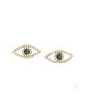 Brinco Fundicao - 86 Zirconia - Olho Grego 18mm - 00 - 18mm x 8mm - 2.00gr