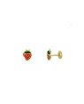 Brinco TP Morango c/ Resina 7mm - Pressao - 00 - 7mm x 7mm - 0.62gr