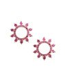 Brinco Fundicao - 58 Zirconia - Sol Vaz 12mm - Rubi - 00 - 12mm x 12mm - 1.45gr