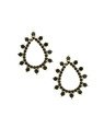 Brinco Fundicao - 76 Zirconia - Gota Vaz 15mm - Preto - 00 - 12mm x 15mm - 1.57gr