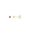 Brinco Fundicao - 2 Zirconia - Redondo 3mm - Rubi - 00 - 3mm x 3mm - 0.60gr