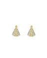 Brinco Nossa Senhora Aparecida 12mm (Rodio) - 00 - 9mm x 12mm - 1.08gr