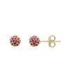 Brinco Fundido Bola 6mm c/ Zirconia - Cristal - 00 - 6mm x 6mm - 1.66gr