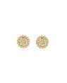 Brinco Fundicao - 44 Zirconia - Redondo c/ 2 Volta c/ Pedras 10mm  - 00 - 10mm x 10mm - 2.02gr