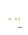 Brinco Fundicao - 10 Zirconia - Coracao Peq 5mm - 00 - 5mm x 3mm - 0.65gr
