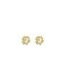 Brinco Fundicao - 24 Zirconia - Estrelinha Deslocada 7mm - 00 - 7mm x 7mm - 1.06gr