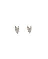 Brinco Fundicao - 42 Zirconia - Coracao Irregular 9mm c/ Rodio - 00 - 5mm x 9mm - 0.79gr
