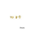 Brinco Fundicao - 6 Zirconia - Coracao Liso 7mm - 00 - 7mm x 4mm - 0.84gr