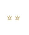 Brinco Fundicao - 10 Zirconia - Coroa Ponta c/ Bolinha 9mm - 00 - 9mm x 8mm - 1.31gr